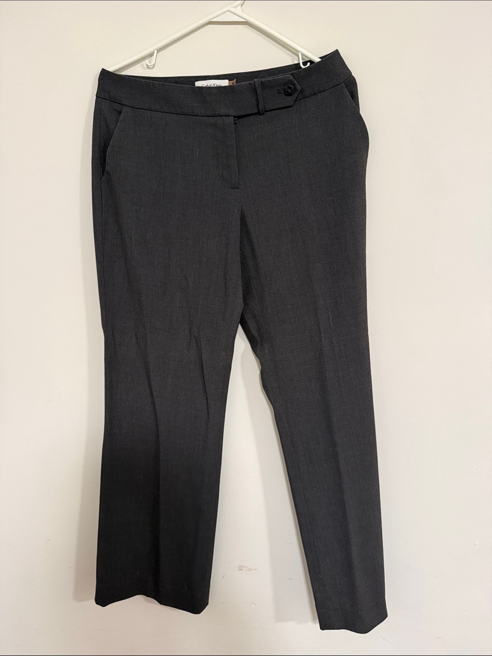 Calvin Klein Men's Dark Gray Dress Pants